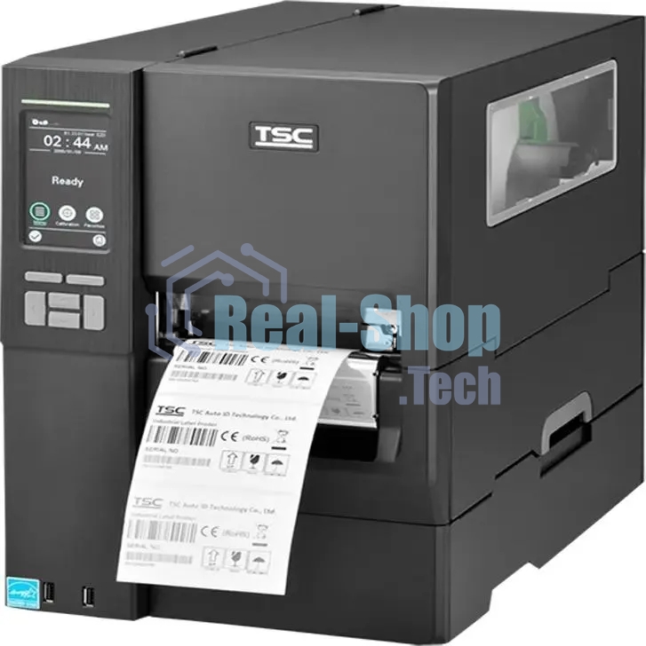 Принтер этикеток TSC ML341P (ML341P-A001-0202) стационарный, термотрансферная печать и прямая термопечать, 300 dpi, 152 мм/сек, Ethernet, RS-232, USB, Wi-Fi, черный