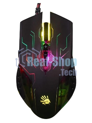 Мышь проводная A4Tech Bloody Q51 черный, 3200 dpi, USB, кнопки - 8