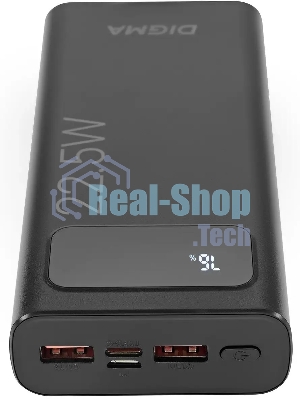 Портативный аккумулятор Digma DGPF20A 20000mAh QC3.0/PD3.0 22.5W 3A 2xUSB-A/USB-C черный