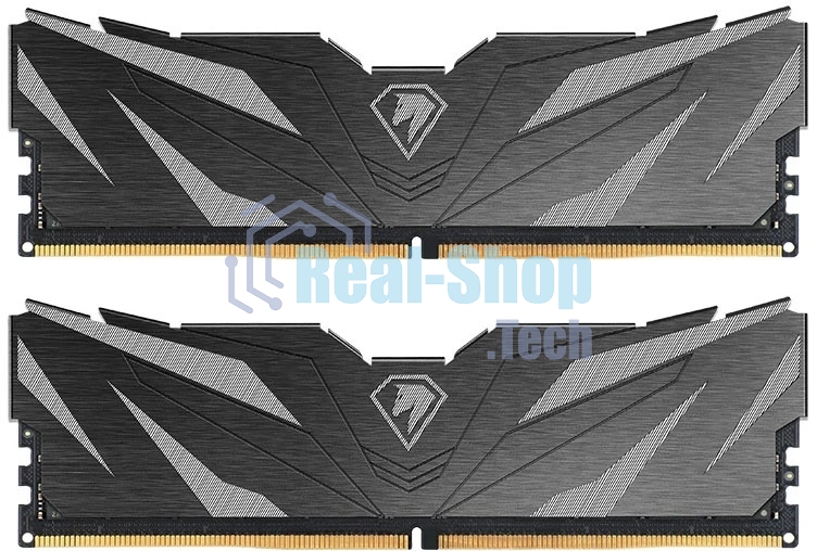 Оперативная память NETAC Shadow II, DDR5, 32Gb (2x16GB), 6000 MHz, CL38, DIMM, с радиатором, черный