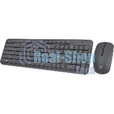 Комплект клавиатура+мышь Oklick S277W беспроводной, USB, 1600 DPI, серый