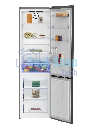 Холодильник Beko B3RCNK405HDXBR антрацит двухкамерный морозилка снизу, No Frost