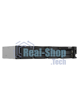 Сетевое хранилище SMB QNAP TS-873AeU-RP-4G NAS 8 HDD trays, 2x 2.5 GbE. 64-bit 4-core AMD V1500B 2,2 GHz, 4 Gb. RAM (1*4 Gb) up to 32Gb (2*16 Gb), 2 x M2 2280 (PCIe Gen3 x 1), 2xPSU W/o rail kit RAIL-B02