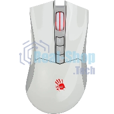 Мышь беспроводная A4Tech Bloody R90 Plus белый, 5000 dpi, радиоканал, USB, кнопки - 8