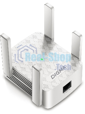 Повторитель беспроводного сигнала Digma D-WR400 AC1200 10/100BASE-TX/Wi-Fi белый