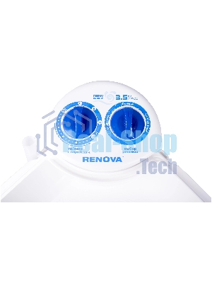 Стиральная машина Renova WS-35Е белая, загрузка вертикальная 3.5кг, класс: A