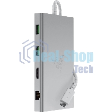 USB-концентратор Razer RC21-02250200-R3M1, USB Type-C, USB/HDMI/RJ-45/micro SD/SD/Jack 3.5мм, USB Type-C