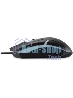 Мышь проводная Oklick 398G черный, 2400 dpi, USB, кнопки - 4