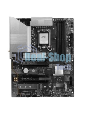 Материнская плата MSI PRO Z890-S WIFI, LGA 1851, Intel Z890, 4xDDR5, 4xSATA, 3xM.2, 1xPCIe 5.0 x16, 2xPCIe 4.0 x4, 1xHDMI, 1xDP, 1xUSB-C Thunderbolt 4, 1xUSB-C 3.2 Gen 2x2, 1x 2.5Gb LAN, 6xUSB-A 3.2 Gen 1, 3x3.5 мм, 7.1, ATX
