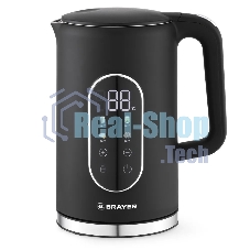 Чайник электрический BRAYER BR6107BK, черный, 1.7 л, 2200 Вт