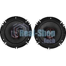 Колонки автомобильные Pioneer TS-R1651S-2 (без решетки) 300Вт 90дБ 4Ом 14.24см (6дюйм) (ком.:2кол.) коаксиальные трехполосные