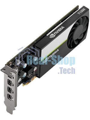 Видеокарта NVIDIA T1000 4G, long bracket and short bracket together