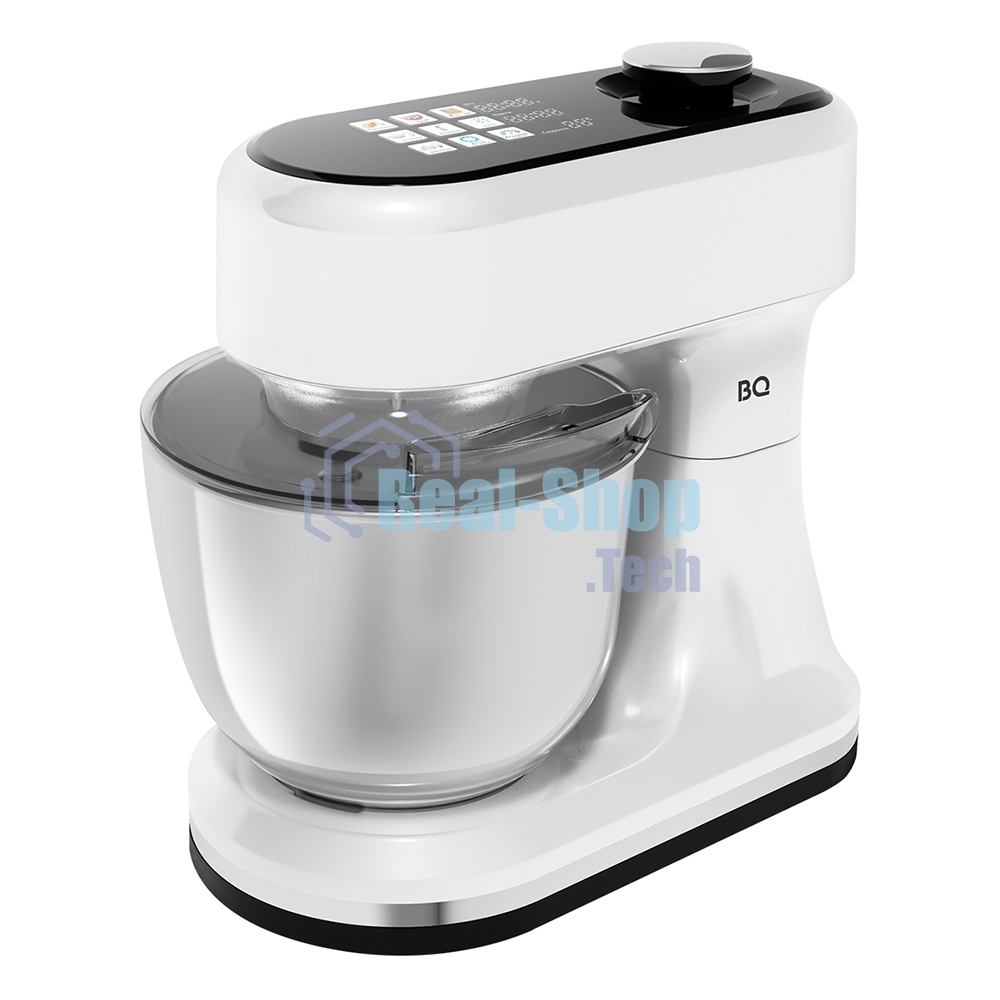 Миксер BQ PM1001 белый, стационарный, 2200 Вт, 5 л, 12 скоростей