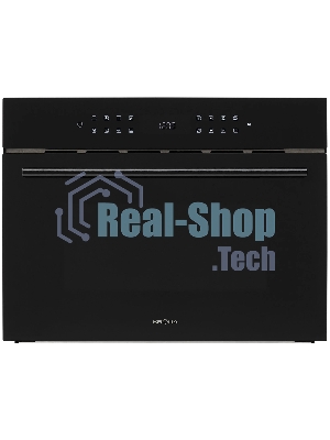 Встраиваемая микроволновая печь Krona ONYX 45H mw BL/BL черный, 38 л, 1000 Вт, переключатели - сенсор