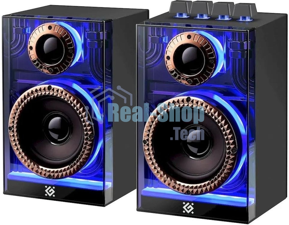 Акустическая система 2.0 Defender Futuro 20 Вт, BT/USB/TF/AUX/2400мА*ч 1
