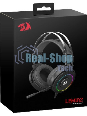 Гарнитура Redragon Lamia 2 чёрный, проводная, USB, подсветка