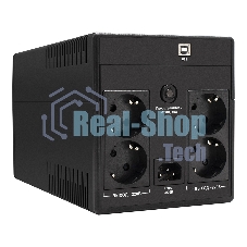 Источник бесперебойного питания ExeGate EP212521RUS Power Back UNB-1500 1500VA, черный, 4 евророзетки