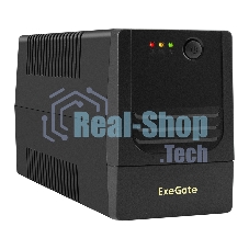 Источник бесперебойного питания ExeGate Power NB-400.LED.AVR.4C13 (400VA/240W, LED, AVR, 4*C13, батарея 12V 4.5Ah, Black)