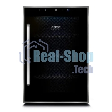 Винный шкаф CASO WineDuett Touch 12 серебристый, 33 л, 2 отсека, 12 бут., класс B