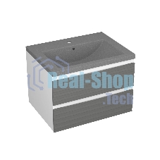 Тумба под раковину Bau Stil Loft 58 grey brushed, серый