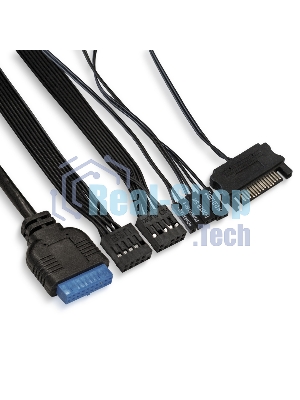 Компьютерный корпус Miditower ExeGate EVO-8225-NPX700 (ATX, БП 700NPX с вент. 12см, 2хUSB+1хUSB 3.0, черный, 2 вент. с RGb подсветкой и полоса на передней панели, боковая панель - закаленное стекло)