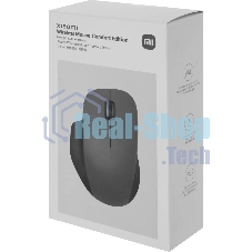 Мышь беспроводная Xiaomi Wireless Mouse Comfort Edition черный, 1200 dpi, радиоканал, USB, кнопки - 3
