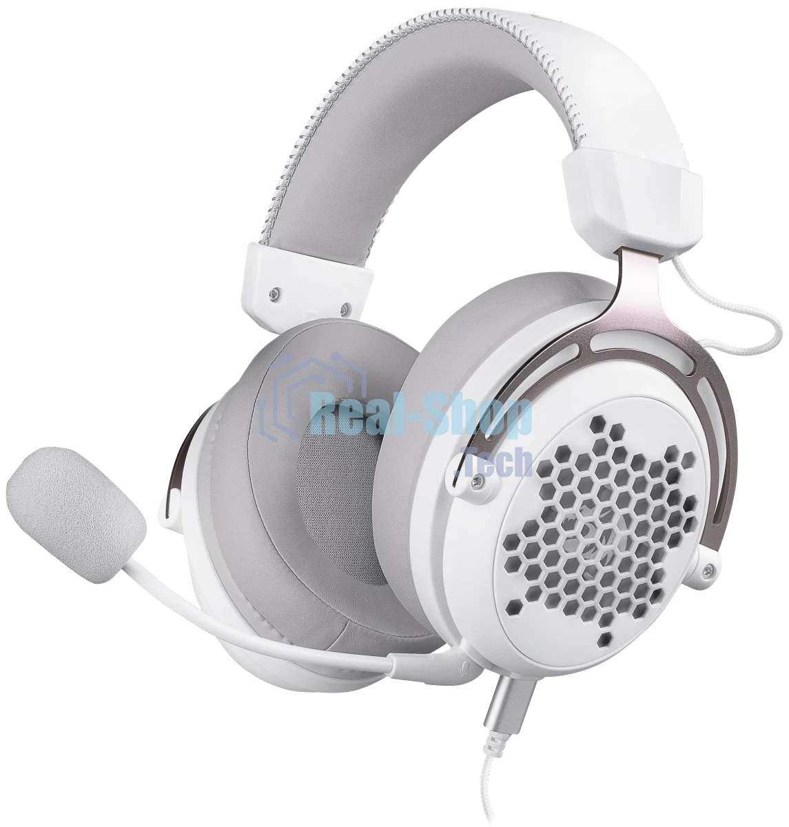 Гарнитура Redragon Diomedes белый, проводная, USB / mini jack 3.5 мм