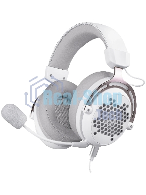 Гарнитура Redragon Diomedes белый, проводная, USB / mini jack 3.5 мм