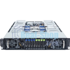 Серверная платформа Gigabyte Server Platform G294-Z43/2U/2xAMD (9004/9005)/2xHS/24xDIMM/4xSFF NVME/SAS/SATA + 4xSFF SATA/SAS/16xGPUs SS/2x10GbE/16xFHFL + 2xLP/2x3000W/Rails/1Y