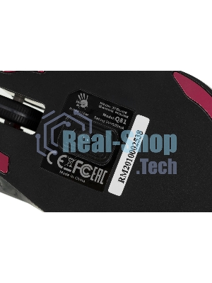 Мышь проводная A4Tech Bloody Q81 черный, 3200 dpi, USB, кнопки - 8