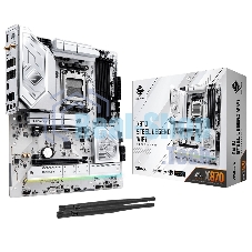Материнская плата ASRock X870 STEEL LEGEND WIFI, AM5, AMD X870, 4xDDR5, 4xSATA, 3xM.2, 1xPCIe 5.0 x16, 1xPCIe 5.0 x4, 1xHDMI, 1x2.5Gb LAN, Wi-Fi 7, Bluetooth 5.4, 2xUSB-C 40Gbps, 2xUSB-A 10Gbps, 3xUSB-A 5Gbps, 4xUSB-A 2.0, 1xTOSLINK, 2x3.5 мм, 7.1, ATX