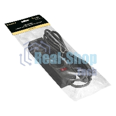 Удлинитель ExeGate EC-3-3B EX279351RUS черный, 3 м, евровилка, 3 розетки, 2200 Вт