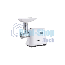 Мясорубка электрическая Sakura SA-6420W белый, 1500 Вт, 1.2 кг/мин, реверс, защита от перегрузки, насадки - 1