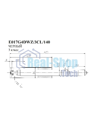 Газлифт Бюрократ E017 E017G4DWZ/3CL/140 черный