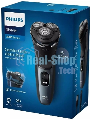 Электробритва Philips S3144/00 черный/синий