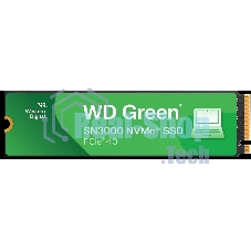 Накопитель SSD Western Digital WD Green SN3000, 1Tb M.2 2280, PCI-E 3x4, R/W - 5000/4200 MB/s