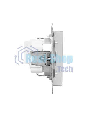 Механизм розетки EKF UP1-SOA-110 16А, с заземлением, без шторок, алюминий Эпика