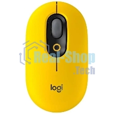 Мышь беспроводная Logitech POP Mouse желтый, 4000 dpi, Bluetooth, кнопки - 4