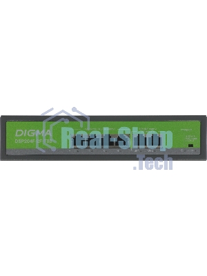 Коммутатор Digma DSP204F-2F-T80, 6×100 Мбит/с, неуправляемый