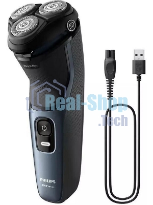 Электробритва Philips S3144/00 черный/синий