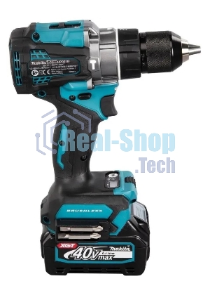 Дрель-шуруповерт аккумуляторная Makita HP001GD201, Аккумуляторная, 40В, 2 АКБ, Ударная, Кейс