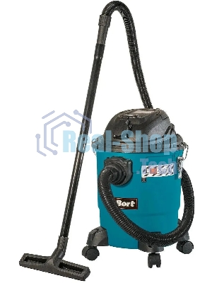 Строительный пылесос Bort BSS-1220-P 1200Вт (уборка: сухая/влажная) синий