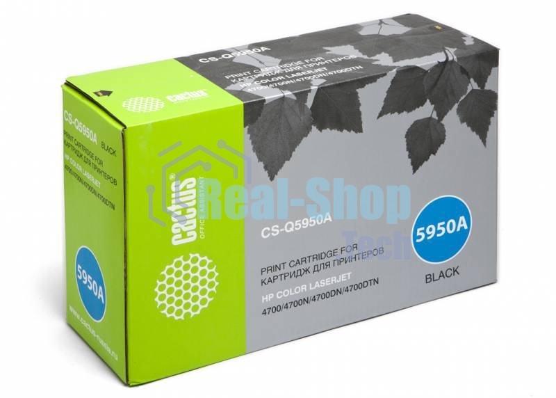 Картридж лазерный Cactus CS-Q5950A черный (11000 стр) для HP Color LaserJet 4700