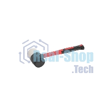Киянка резиновая Kranz KR-12-8154 680 г, черно-белая резина, фибергласовая рукоятка