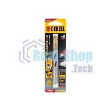 Сверло спиральное по металлу Denzel 8 x 117мм, Р6М5, Golden Tip, многогранная заточка