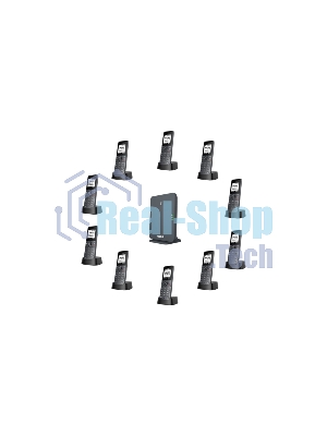 Беспроводная телефонная IP-DECT-система YEALINK W71P (база W70B+трубка W71H) до 10 SIP-аккаунтов, до 10 трубок на базу, до 20 вызовов, шт