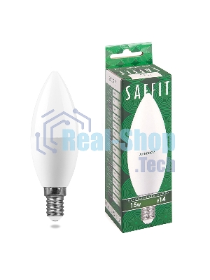 Лампа светодиодная SAFFIT SBC3715 LED 15Вт Е14 дневной матовая свеча