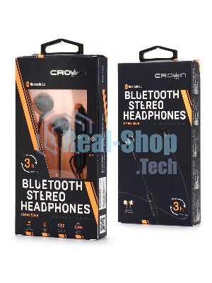 Беспроводные/проводные наушники Crown CMBH-5098 черный, полноразмерные, Bluetooth + проводной, складная конструкция, до 12 ч