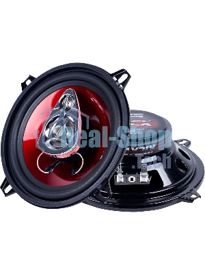 Колонки автомобильные Kicx SP 133 100Вт 89дБ 4Ом 13см (5дюйм) (ком.:2кол.) коаксиальные трехполосные