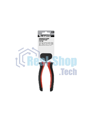 Длинногубцы Matrix black nickel 200 мм, изогнутые, двухкомпонентные рукоятки